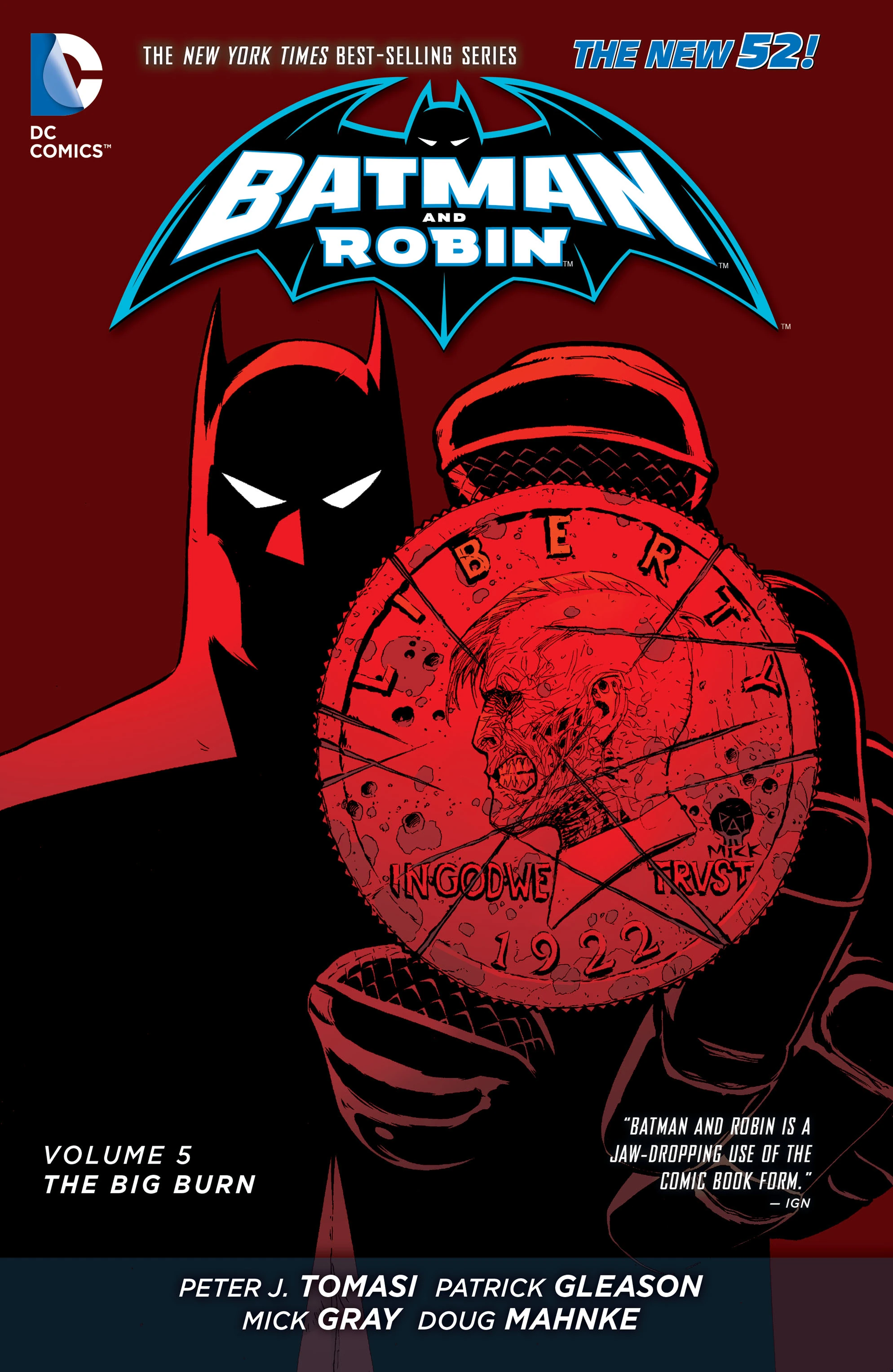 Batman and Robin Vol. 5: The Big Burn (DC, 2014) cover